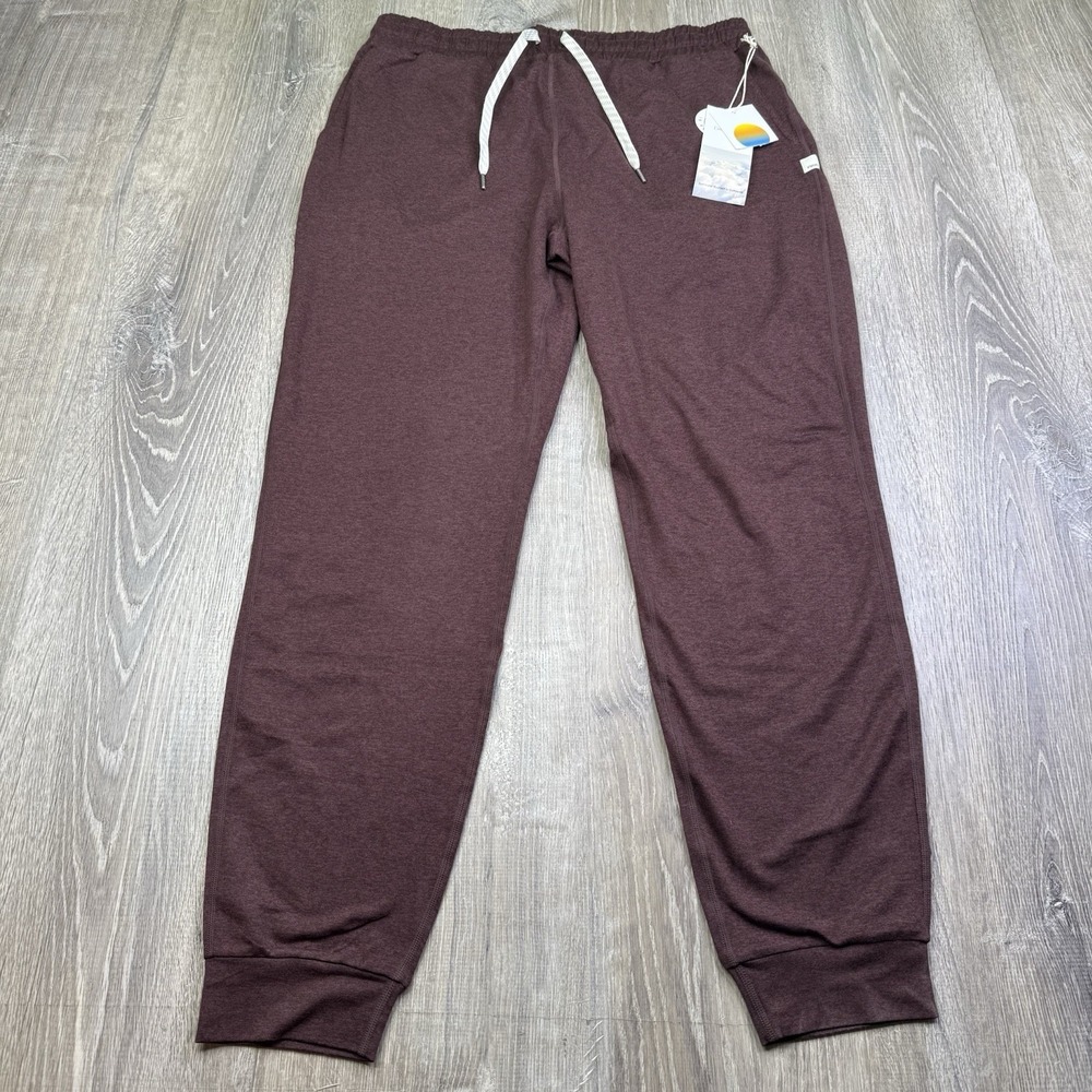 Vuori Women's Performance Jogger VW303 Ruby Heather L Large Long Dream Knit NWT - Picture 2 of 11